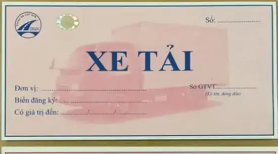 Phù hiệu xe tải