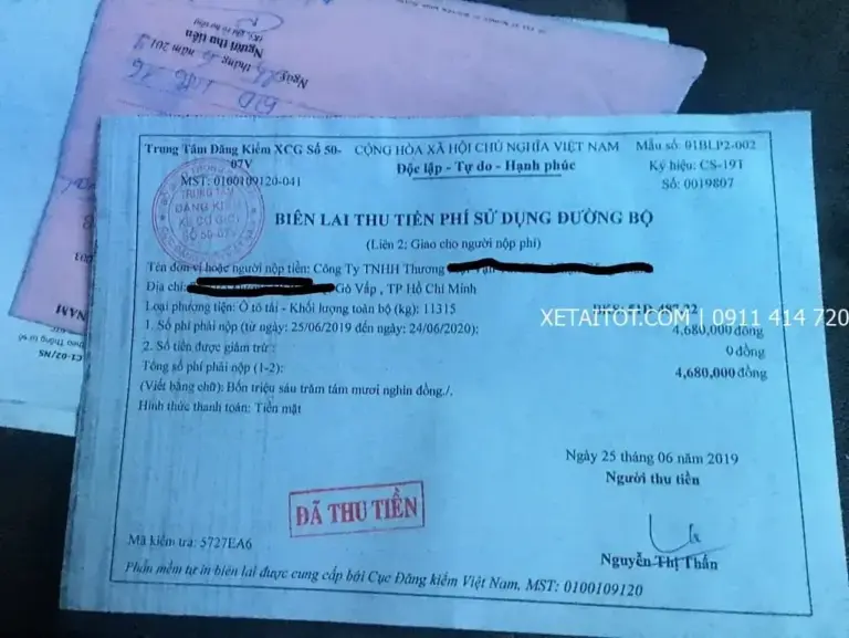 Mẫu phiếu trả về