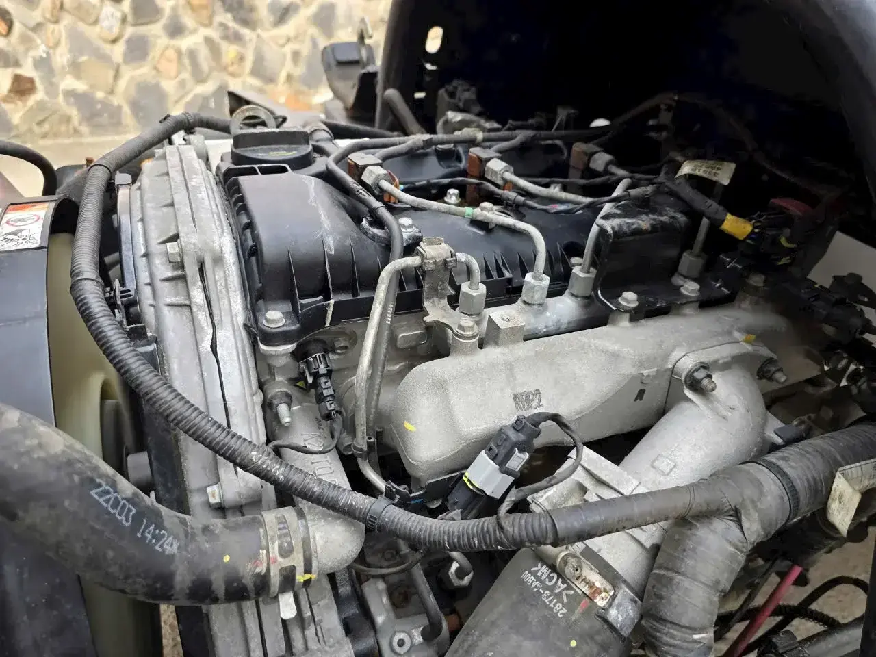 Động cơ Hyundai D4CB của xe tải Hyundai 1.9 tấn cũ
