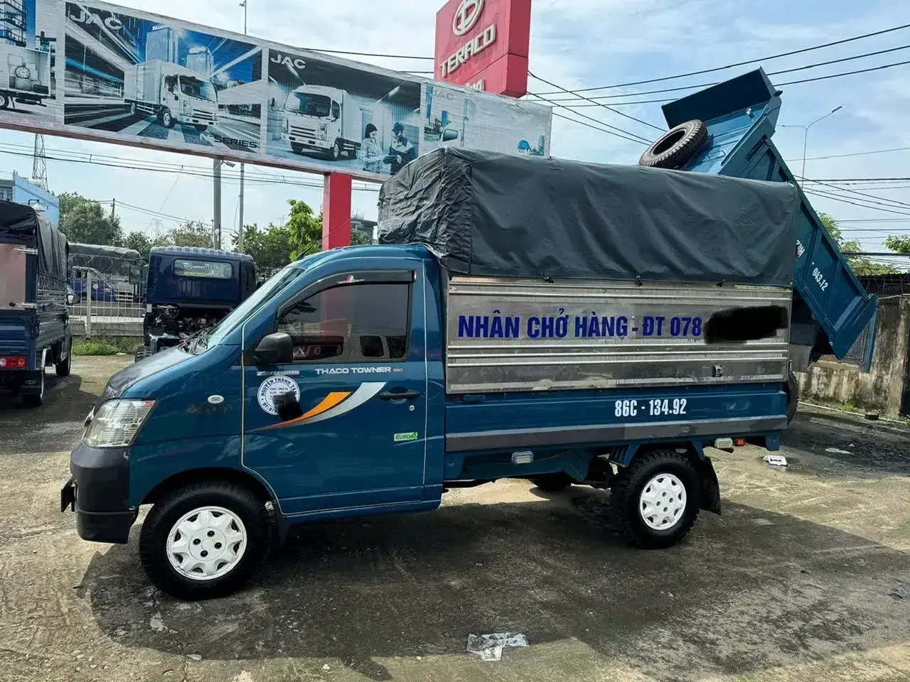 xe tải Thaco 1 tấn thùng bạt đẹp