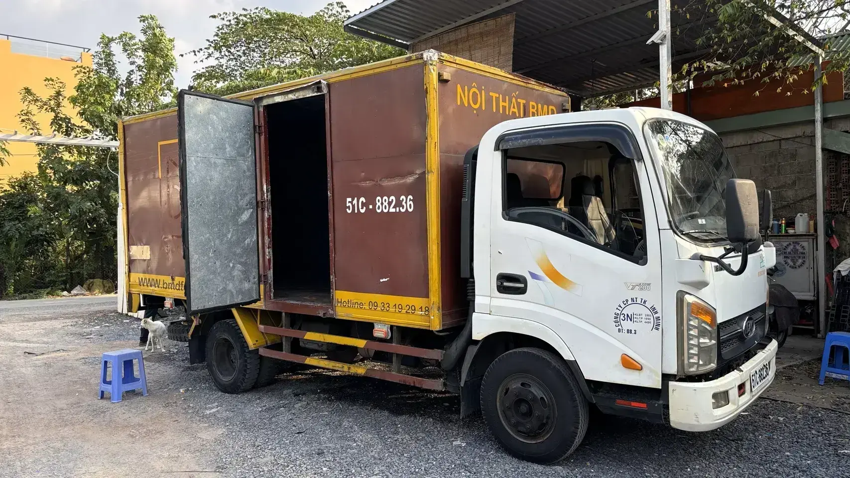 xe tải cũ Veam 1.9 tấn thùng kín