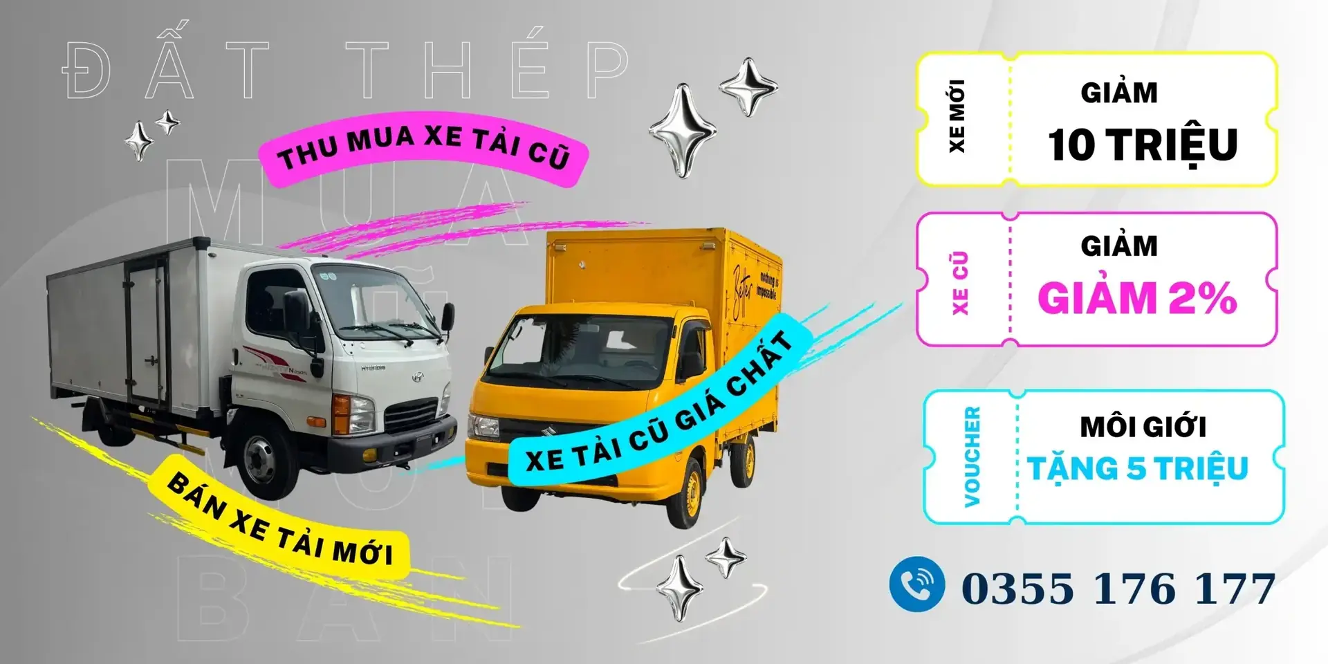 Mua bán xe tải - Xe tải cũ - xe tải mới