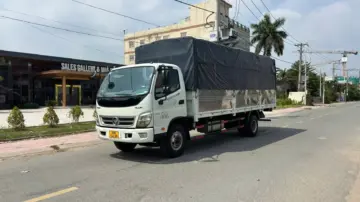 Thaco Ollin 120 cũ Thaco ollin 120 thùng bạt màu trắng đang có sẵn tại bãi xe