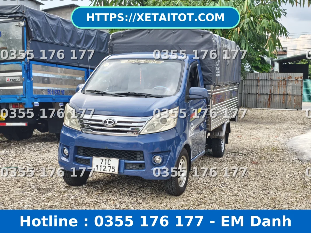 Teraco 100 thùng mui bạt - Đời 2021 nhìn từ phía trước