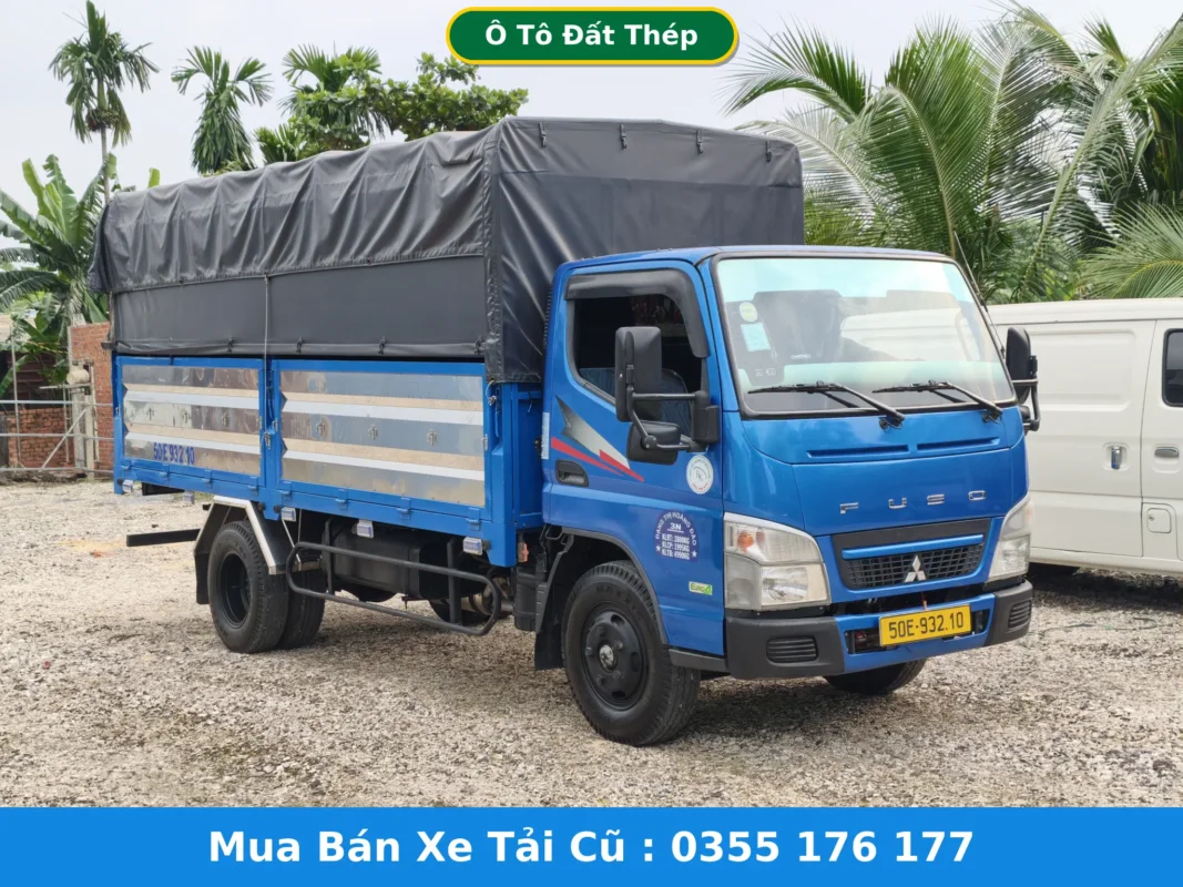 Xe tải Fuso 1.9 tấn cũ Fuso Canter 1T95 đời 2020 loại ô tô tải có mui