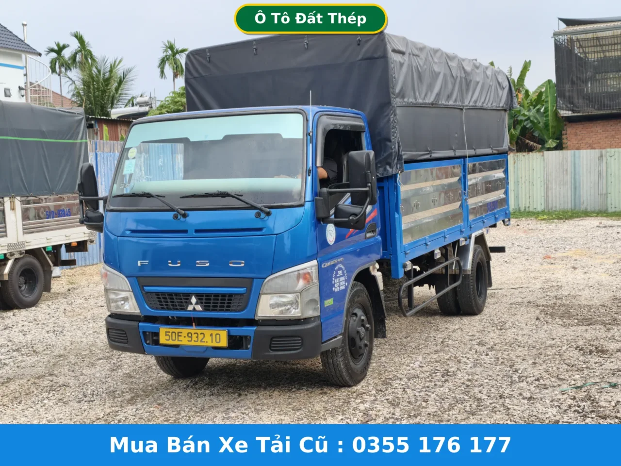 Xe tải Fuso 1.9 tấn cũ ngoại thất Xe tải Fuso 1.9 tấn cũ Fuso Canter 1T95 đời 2020 loại ô tô tải có mui ngoại thất